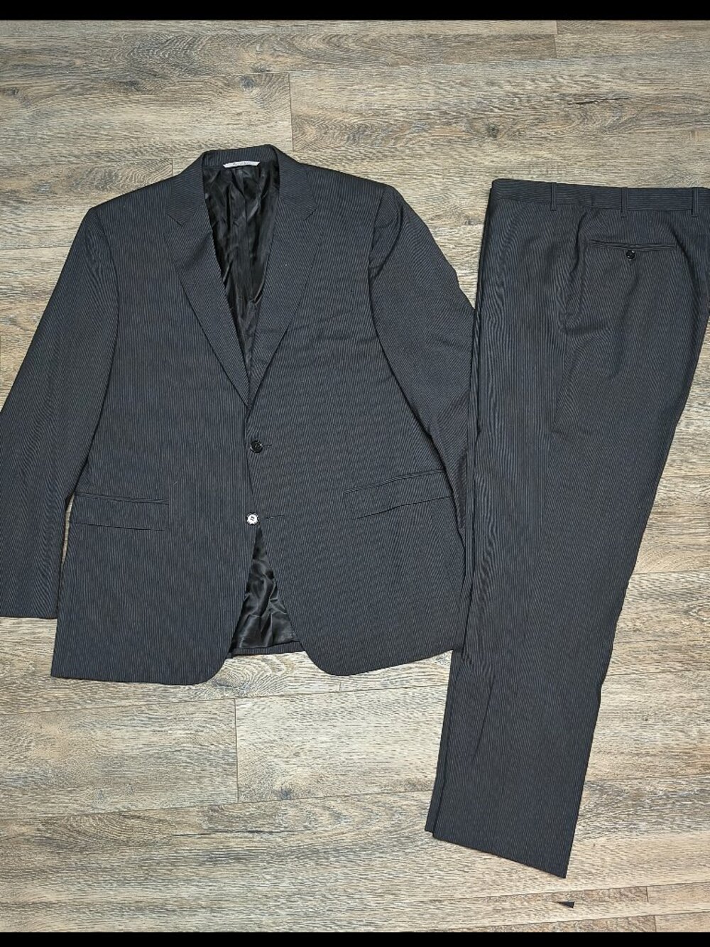 Canali 1934 Men’s Wool Suit - Charcoal Micro Stripe - EU 56 / US 46R